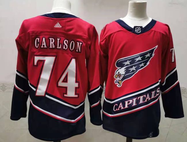 Adidas Washington Capitals 74 John Carlson Ice Hockey Jersey Red