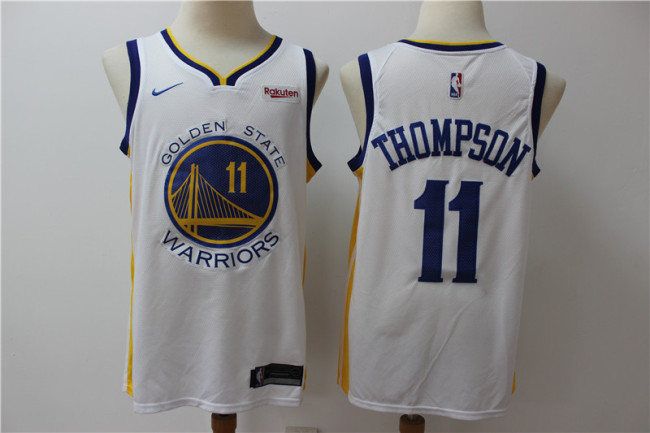 Nike Golden State Warrior 11 klay Thompson Basketball Jersey White Fan Edition