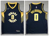 Youth Nike Indiana Pacers 0 Tyrese Haliburton Basketball Jersey Navy Blue