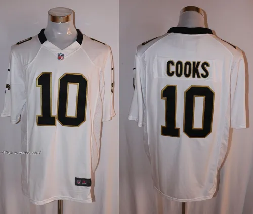 New Orleans Saints 10 Brandin Cooks Football Jersey White Fan edition