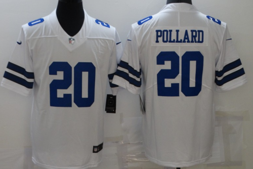 Dallas Cowboys 20 Tony Pollard Football Jersey White