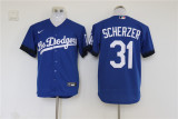 Nike Los Angeles Dodgers 31 Max Scherzer Baseball Jersey Blue City Edition