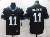 Philadelphia Eagles 11 A.J. Brown Football Jersey Legend Black