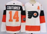 Adidas Philadelphia Flyers 14 Sean Couturier Ice Hockey Jersey White