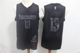 Nike Houston Rockets 13 James Harden Basketball Jersey Black MVP Honorary Edition