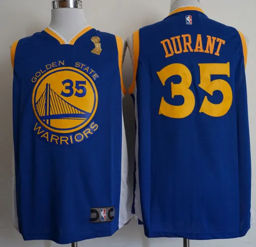 Golden State Warrior 35 Kevin Durant  Basketball Jersey Blue