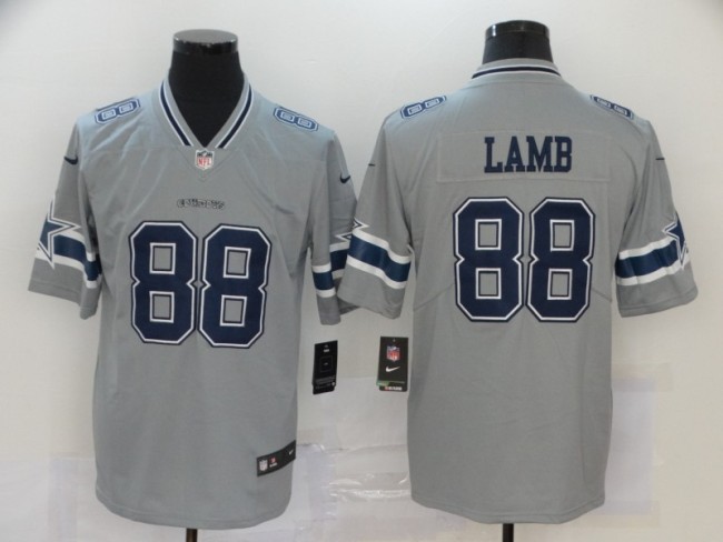 Dallas Cowboys 88 CeeDee Lamb Football Jersey Legend grey