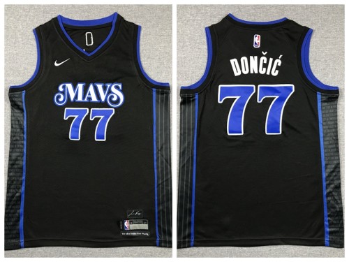 Youth Nike Dallas Mavericks 77 Luka Doncic Basketball Jersey Black