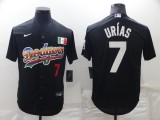 Nike Los Angeles Dodgers 7 Julio Urias Baseball Jersey Black