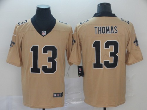 New Orleans Saints 13 Michael Thomas Football Jersey Legendary Yellow