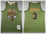 Philadelphia 76ers 3 Allen Iverson Basketball Jersey Flight version