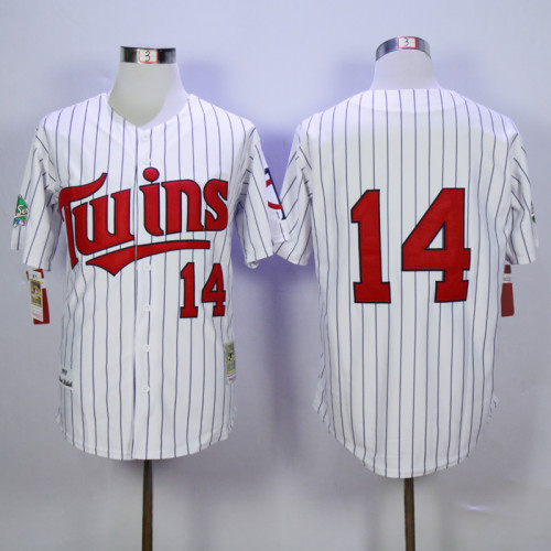 Minnesota Twins 14 Kent Hrbek Baseball Jersey White Retro