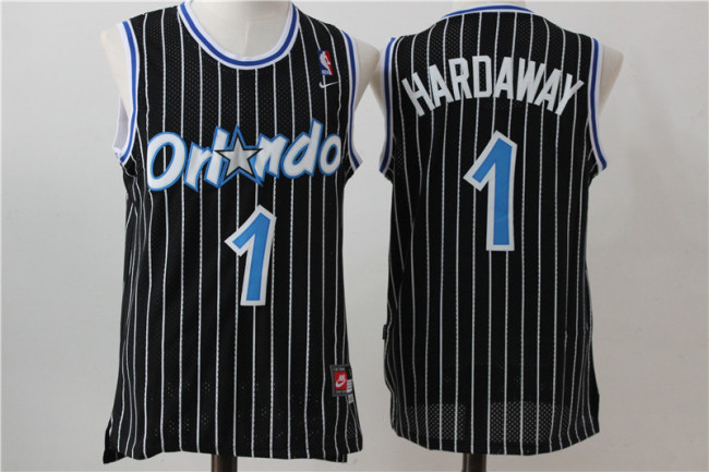 Orlando Magic 1 Penny Hardaway Basketball Jersey  Black