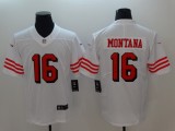 2018 New San Francisco 49ers 16 Joe Montana Football Jersey Legend generation