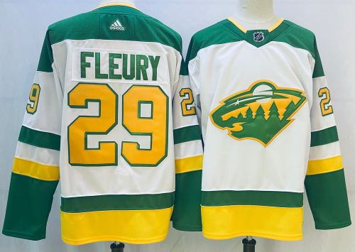 Adidas Minnesota Wild 29 Marc-Andre Fleury Ice Hockey Jersey White