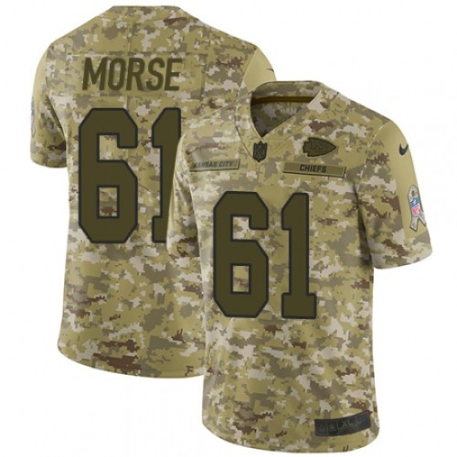 Kansas City Chiefs 61 Mitch Morse Football Jersey Legend Camo