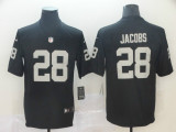 Oakland Raiders 28 Josh Jacobs Football Jersey Legend Black