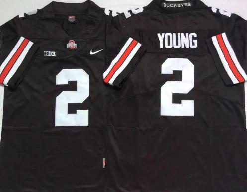 Ohio State 2 Chase Young College Football Jersey Limited Black