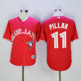 Toronto Blue Jays 11 Kevin Pillar Baseball Jersey Red Fan version