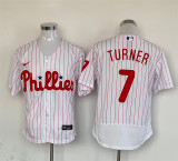 Nike Philadelphia Phillie 7 Trea Turner Flexbase Baseball Jersey White