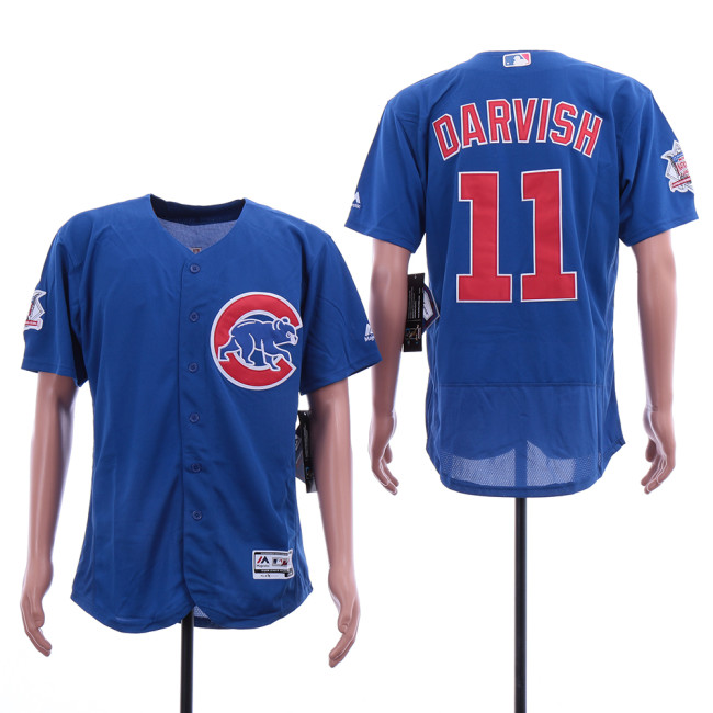 Chicago Cubs 11 Yu Darvish Flexbase  Baseball Jersey Blue