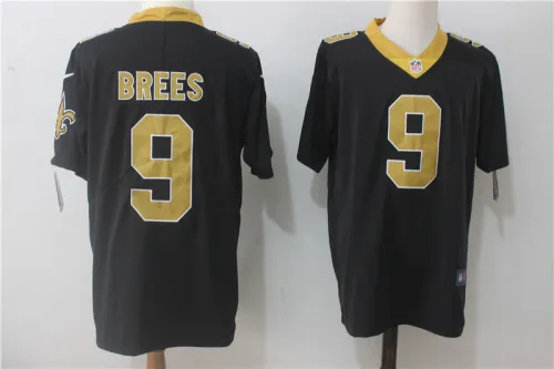 New Orleans Saints 9 Drew Brees Football Jersey Legend Black