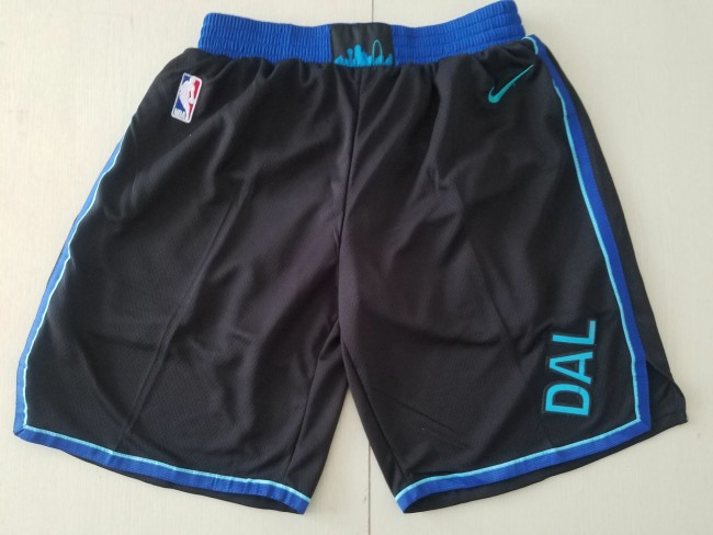 Dallas Mavericks Black Shorts Retro