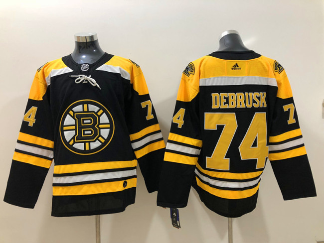 Adidas Classic boston bruins 74 Jake DeBrusk Ice Hockey Jersey Black