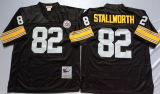 Pittsburgh Steelers 82 John Stallworth Football Jersey Black Retro