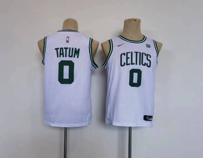 Youth Nike Boston Celtics 0 Jayson Tatum Basketball Jersey White