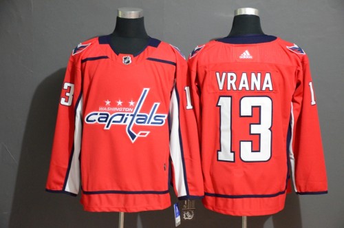 Adidas Classic Washington Capitals 13 Jakub Vrana Ice Hockey Jersey Red