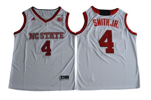 NC State Wolfpack 4 Dennis Smith Jr College Basketball Jersey White