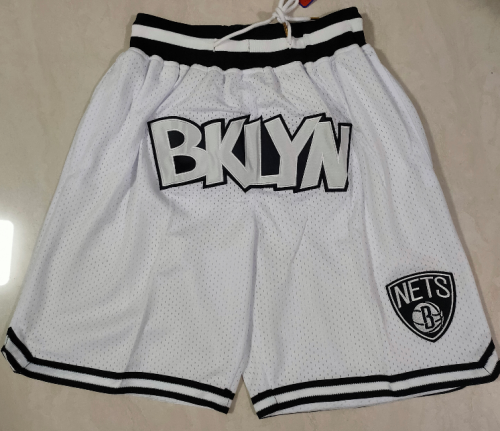 Brooklyn nets blue net Whiite pocket pants