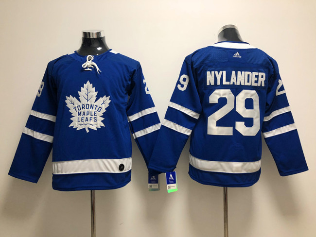 Youth Adidas Classic Toronto Maple Leafs 29 William Nylander Ice Hockey Jersey Blue