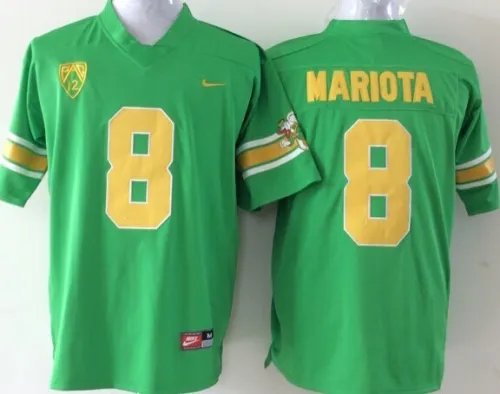 Oregon Ducks 8 Marcus Mariota College Football Jersey Green