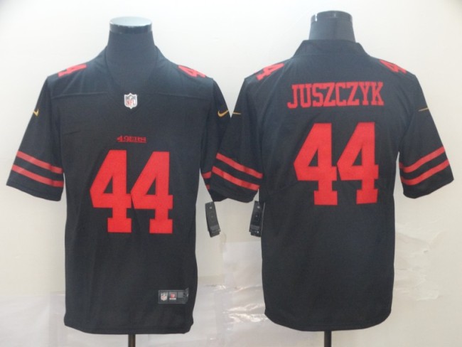 San Francisco 49ers 44 Kyle Juszczyk Football Jersey Legend Black