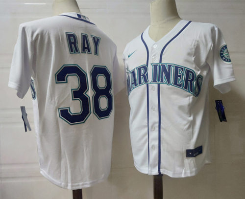 Nike Seattle Mariners 38 Robbie Ray Baseball Jersey White