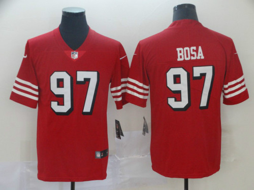 San Francisco 49ers 97 Nick Bosa Football Jersey Legend Red