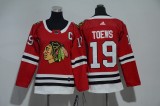 Women Adidas Classic Chicago Blackhawks 19 Jonathan Toews Ice Hockey Jersey Red