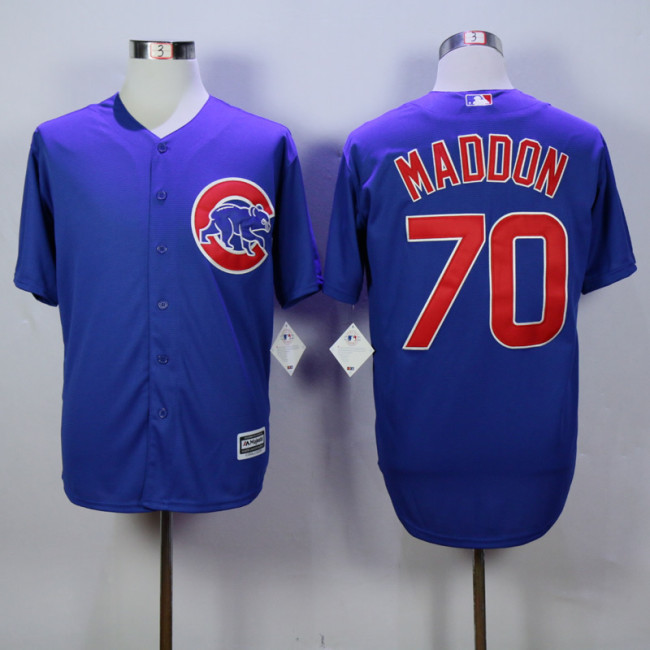 Chicago Cubs 70 Joe Maddon Baseball Jersey Blue Fans