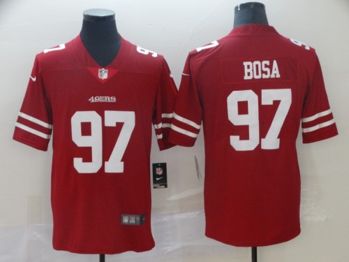 San Francisco 49ers 97 Nick Bosa Football Jersey Legend Red