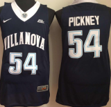 Villanova Wildcats 54 Ed Pinckney College Basketball Jersey Navy Blue