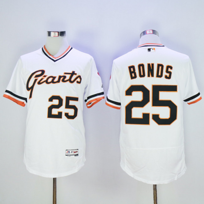 San Francisco Giants 25 Barry Bonds Flexbase Baseball Jersey White