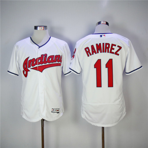 Cleveland indians 11 Jose Ramirez Flexbase Baseball Jersey White