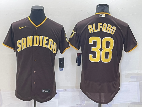 Nike San Diego Padres 38 Jorge Alfaro Flexbase Baseball Jersey Brown