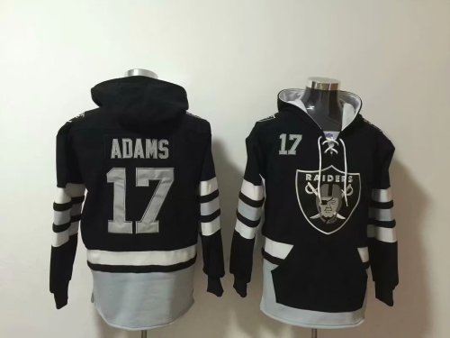 Oakland Raiders 17 Davante Adams Hoodies Football Jersey black