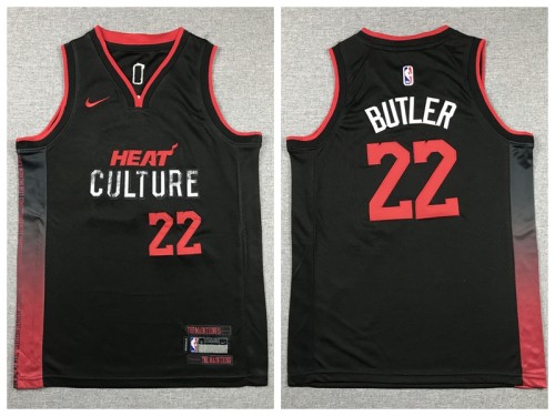 Youth Nike Miami Heat 22 Jimmy Butler Basketball Jersey Black City Edition
