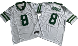New York Jets 8 Aaron Rodgers Football Jersey White Three Dynasties