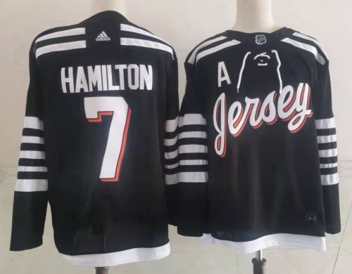 Adidas New Jersey Devils 7 Dougie Hamilton Ice Hockey Jersey Black