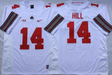 Ohio State 14 K.J. Hill College Football Jersey White